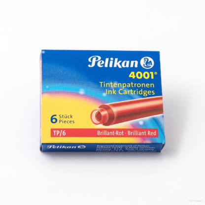 Pelikan 4001 Ink Cartridges – Brilliant Red