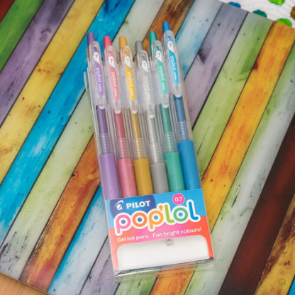 Pilot Pop'lol (Juice) Gel Pen 0.7mm (Set of 6) – Metallic