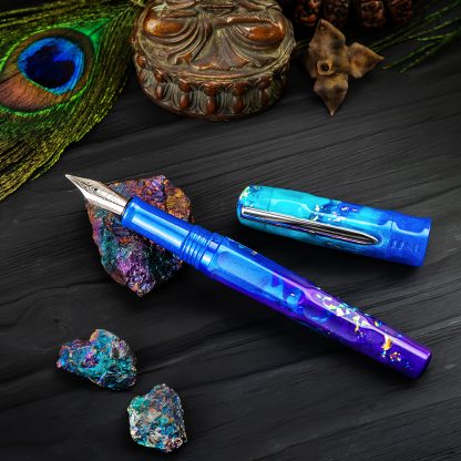Benu Talisman Fountain Pen – Peacock Ore